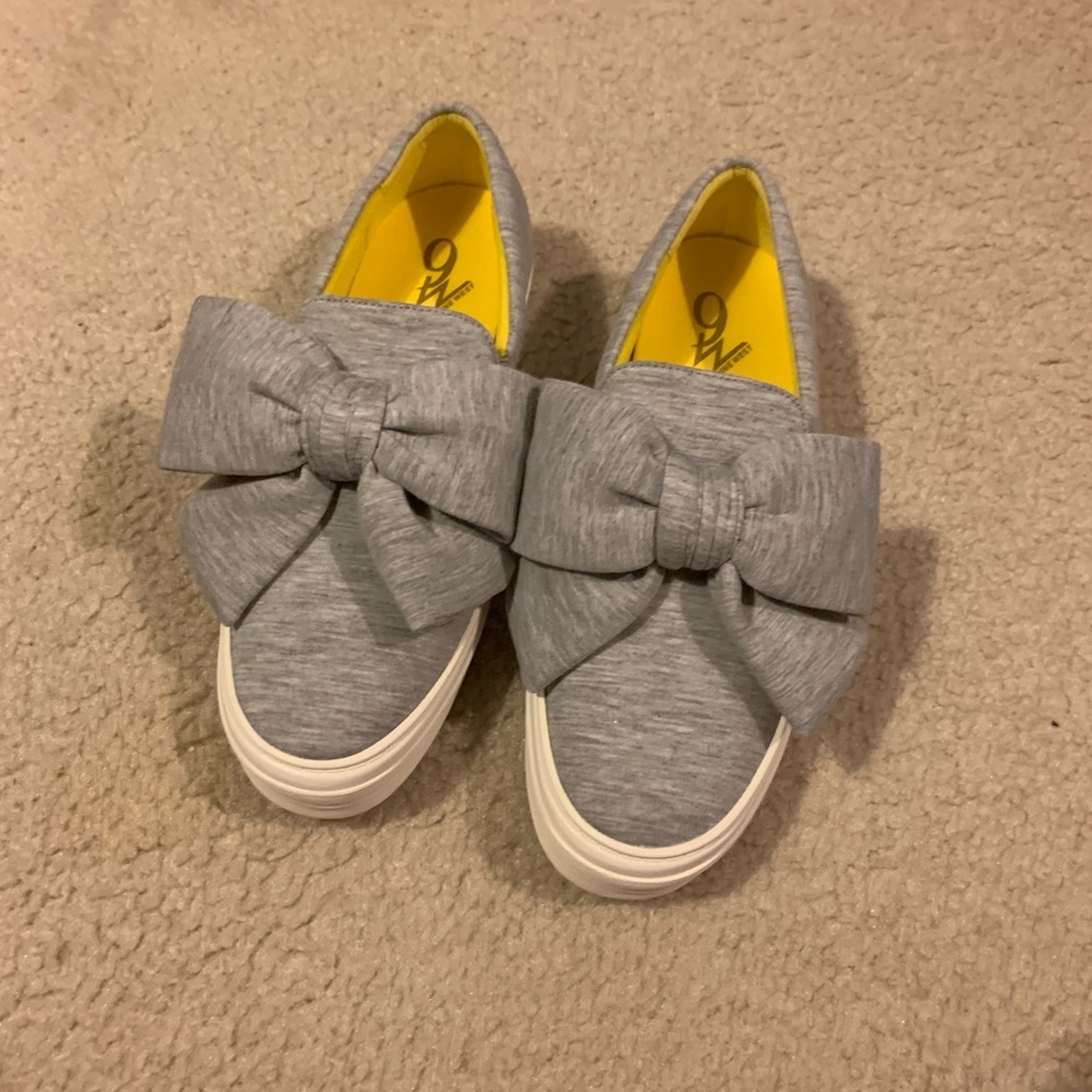 Size 8.5 slip on sneakers Nine West